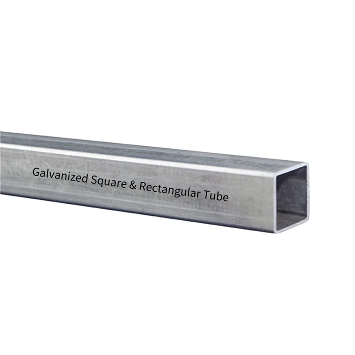 Tubo de aço galvanizado quadrado e retangular